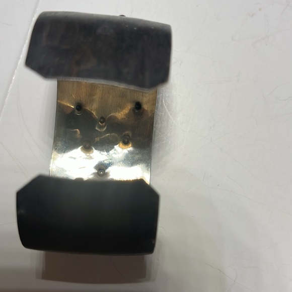 Oxidized Silver Cuff Bracelet - Picture 4 of 6